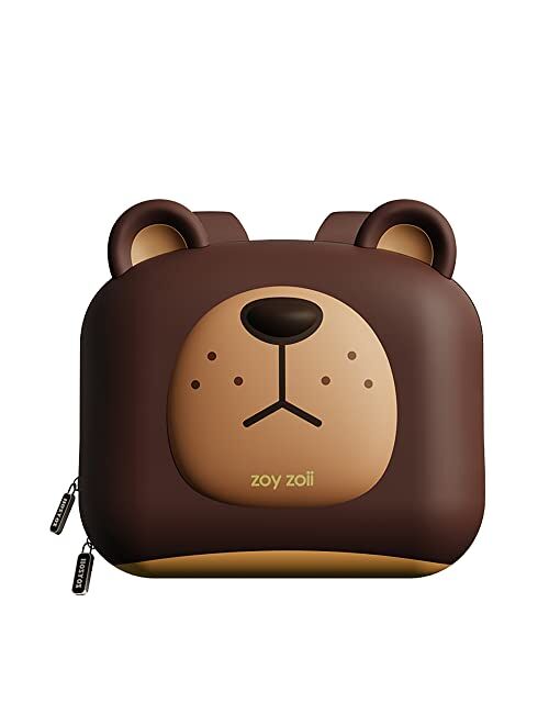 Zoy Zoii Cute Toddler Backpack,zoyzoii Kids Backpack, Preschool Backpack Mini Travel Bag as Gift for Girls Boys Ages 3-5 Big Brown Bear