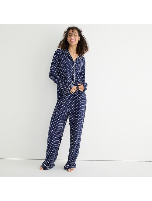 J.Crew Eco dreamiest long-sleeve pajama set in dot