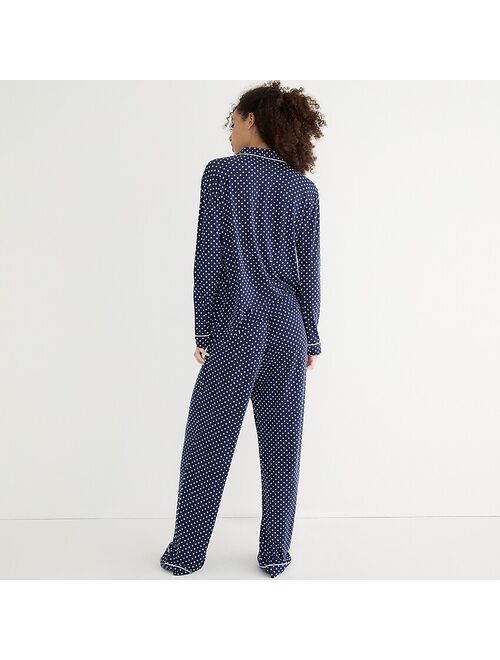 J.Crew Eco dreamiest long-sleeve pajama set in dot