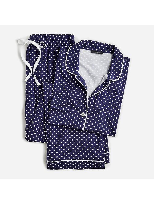 J.Crew Eco dreamiest long-sleeve pajama set in dot