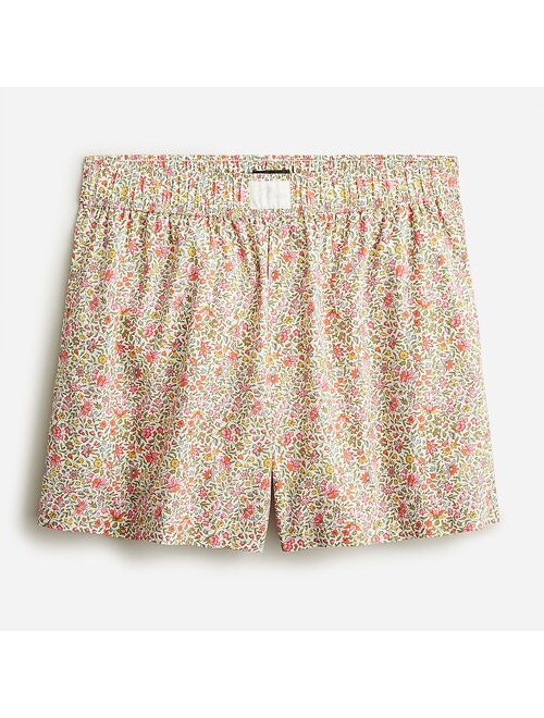 J.Crew Cotton poplin boxer short in Windsor floral