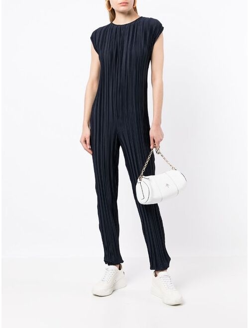 Armani Exchange pleated sleeveless jumpsuit