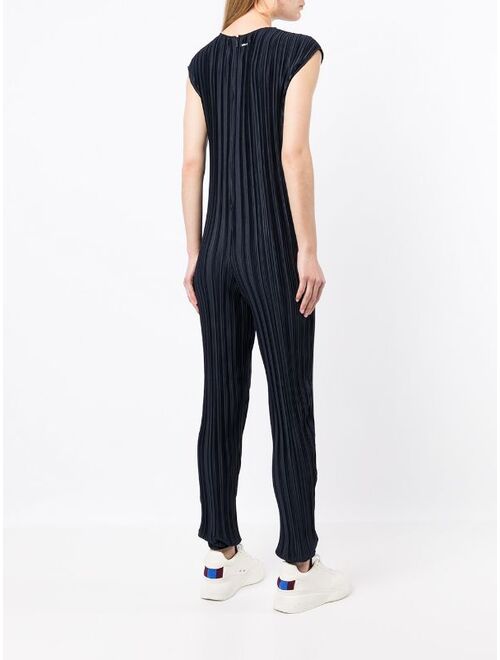 Armani Exchange pleated sleeveless jumpsuit