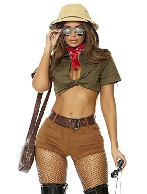 Forplay womens I'll Be Your Guide Sexy Safari Costume