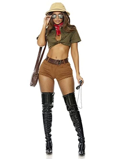 Forplay womens I'll Be Your Guide Sexy Safari Costume