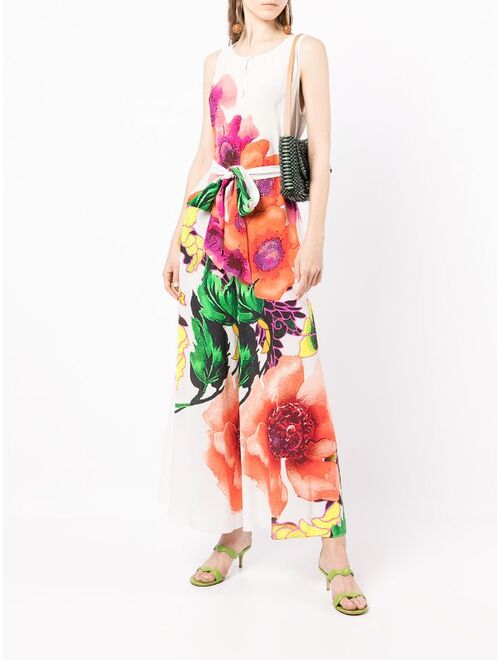 Camilla floral-print sleeveless jumpsuit