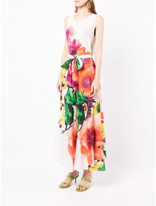 Camilla floral-print sleeveless jumpsuit