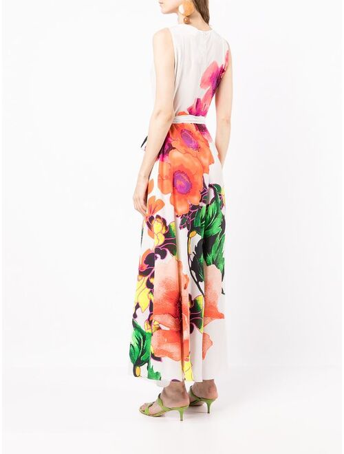 Camilla floral-print sleeveless jumpsuit