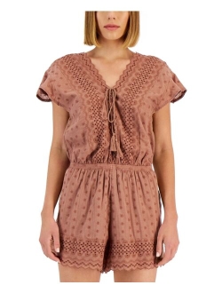 Women's Eyelet Romper