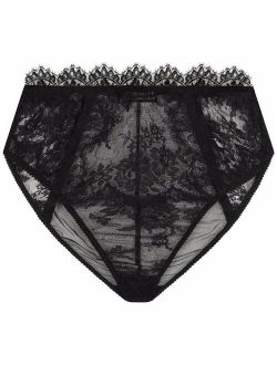 lace high waisted briefs