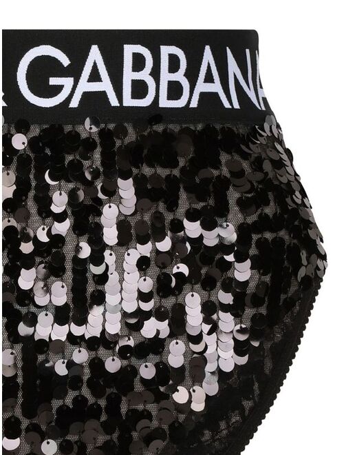 Dolce & Gabbana sequin-embellishment logo briefs