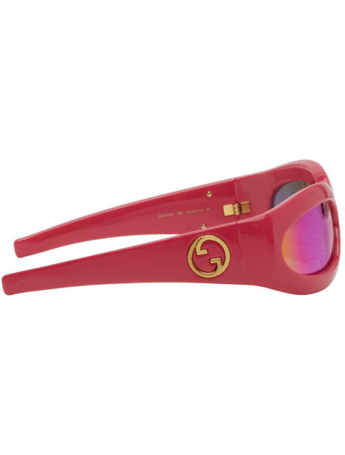 Gucci Pink Oval Sunglasses