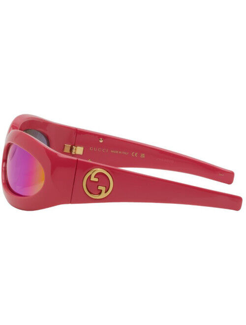 Gucci Pink Oval Sunglasses