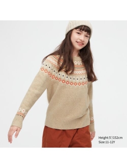 Souffle Yarn Sweater (Fair Isle)