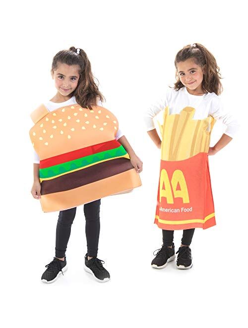 Buy Hauntlook Kids Burger & Fries Best Friends Halloween Costumes Funny ...