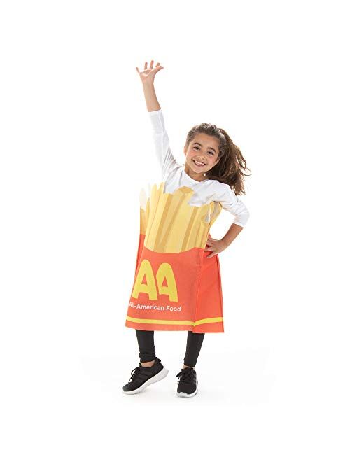 Hauntlook Kids Burger & Fries Best Friends Halloween Costumes Funny Food Suits 2-pk