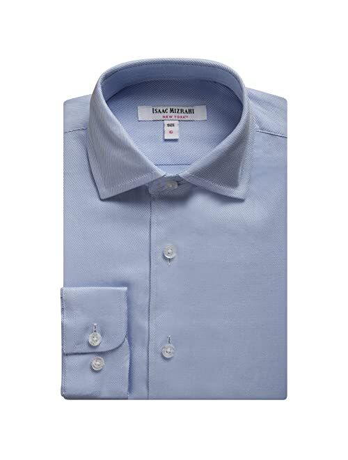 Isaac Mizrahi Boys 100% Cotton Twill Dress Shirt - (Available in Many Styles)