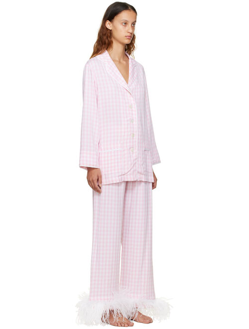 SLEEPER Pink & White Party Pyjama Set