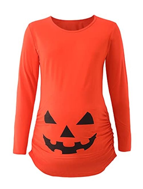 Detigee Womens Maternity Shirt Pregnancy Halloween T-Shirt Halloween Costume Maternity Tops