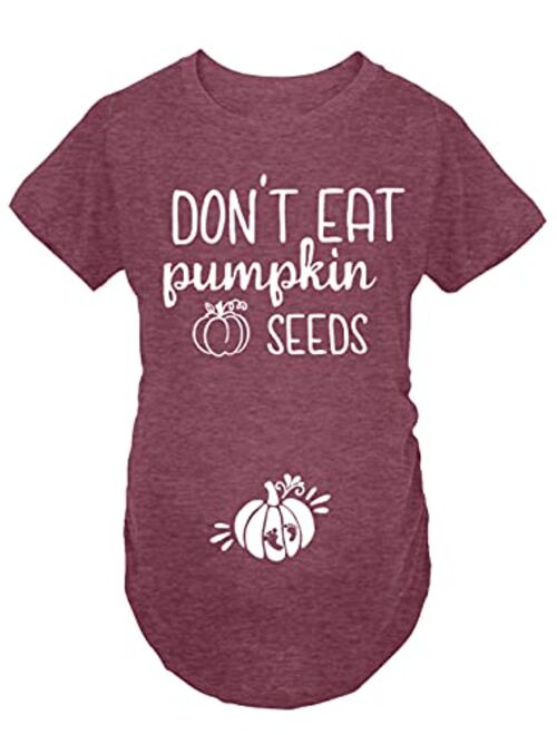 Spadehill Women Halloween Short Sleeve Maternity Shirts