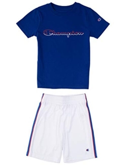 Little Boys 2-7 Short Sets Mesh and French Terry Shorts