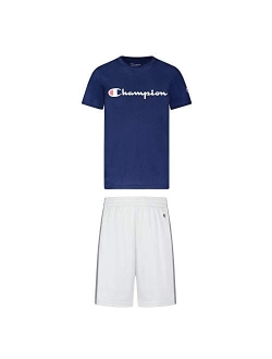 Little Boys 2-7 Short Sets Mesh and French Terry Shorts