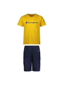 Little Boys 2-7 Short Sets Mesh and French Terry Shorts