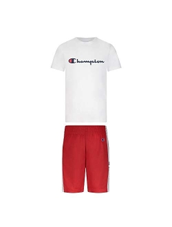 Little Boys 2-7 Short Sets Mesh and French Terry Shorts