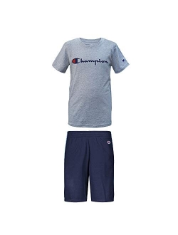 Little Boys 2-7 Short Sets Mesh and French Terry Shorts