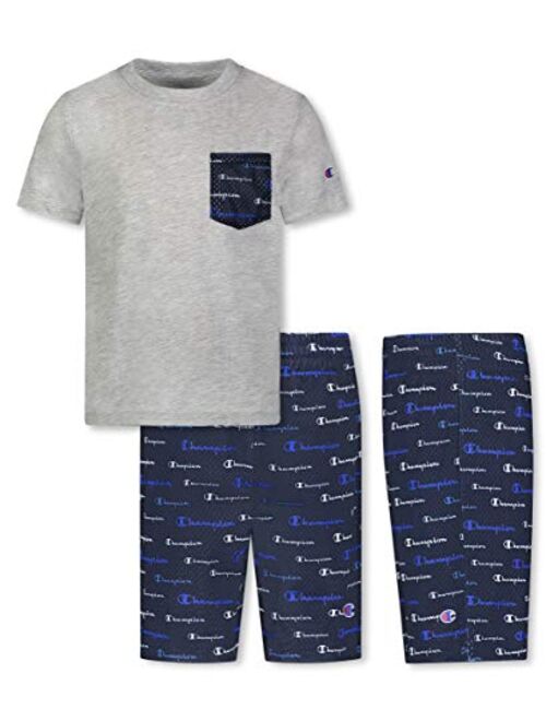 Champion Little Boys 2-7 Short Sets Mesh and French Terry Shorts