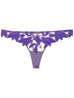 Lily embroidered hipster thong