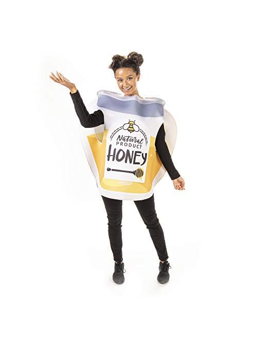 Hauntlook Honey Bee & Honey Jar Couples Costume - Cute Bumblebee Halloween Outfits