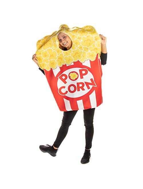 Hauntlook Popcorn & Soda Halloween Couples Costume - Movie Theater Funny Food Outfit