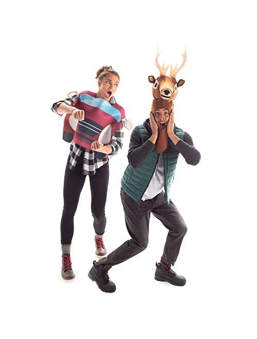 Hauntlook Deer in The Headlights Halloween Couples Costume Funny Pun Adult Theme