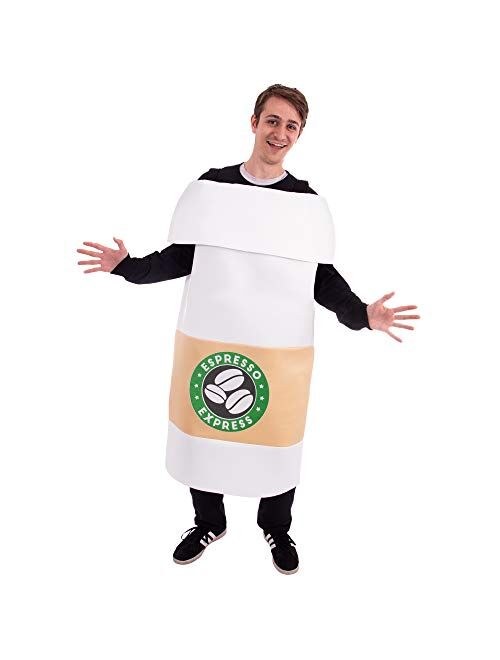 Hauntlook Coffee & Donut Halloween Couples Costumes - Unisex Funny Breakfast Food Costume