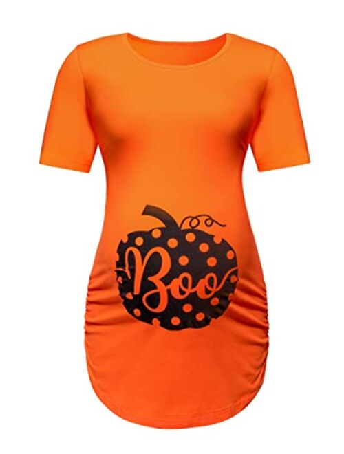 Kewlent Womens Maternity Halloween T-Shirt Pregnancy Long Sleeve Tops