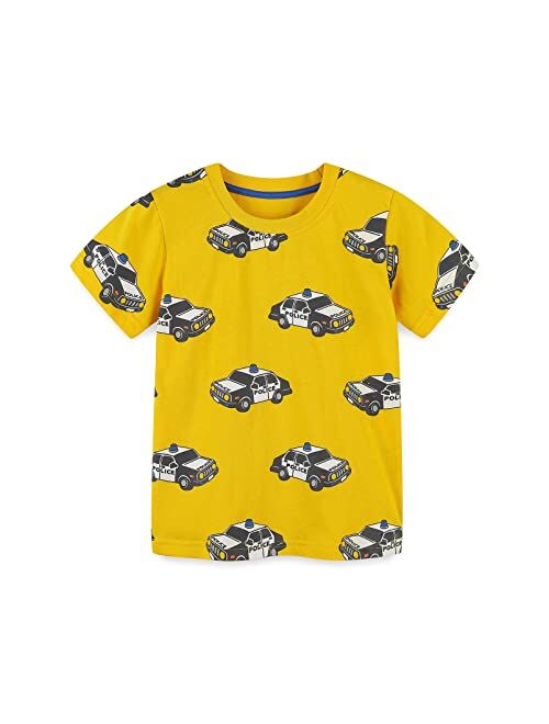 Hileelang Toddler Boy Summer Short Sets Outfits Cotton Casual CrewNeck Short Sleeve Playwear Clothes Sets