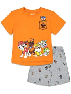 Nickelodeon Paw Patrol Boys T-Shirt & French Terry Shorts Set