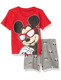 Mickey Mouse Baby Graphic T-Shirt and Shorts Outfit Set Infant to Big Kid