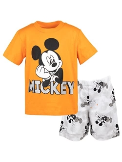 Mickey Mouse Baby Graphic T-Shirt and Shorts Outfit Set Infant to Big Kid