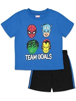 Avengers Spiderman Athletic T-Shirt T-ShirtShorts Set