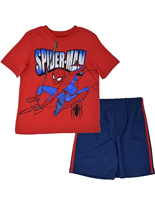 Marvel Avengers Spiderman Athletic T-Shirt T-ShirtShorts Set