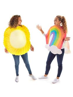 Sunshine & Rainbows Couples' Costume - Cute Unisex Halloween Outfits for Adults