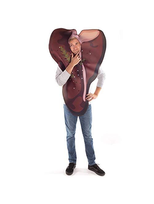 Hauntlook Meat & Potatoes Halloween Couples Costume - Steak Adult Unisex Funny Food