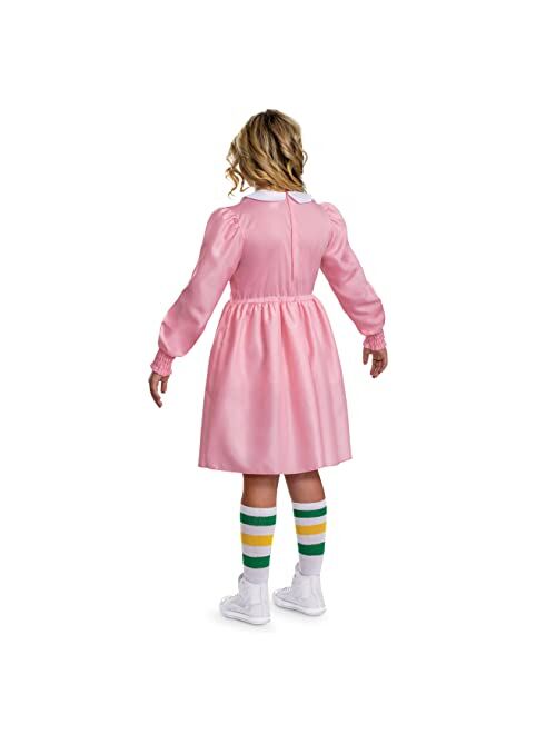 Disguise Stranger Things Tween Classic Pink Dress Eleven Costume
