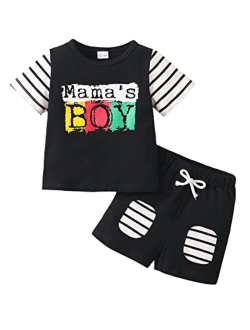 Mioglrie Toddler Baby Boy Clothes Tops Shorts Set Baby Clothes Boy Playwear Summer Boy Outfits