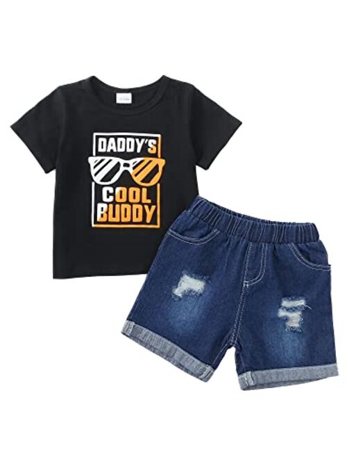 Mioglrie Toddler Baby Boy Clothes Tops Shorts Set Baby Clothes Boy Playwear Summer Boy Outfits