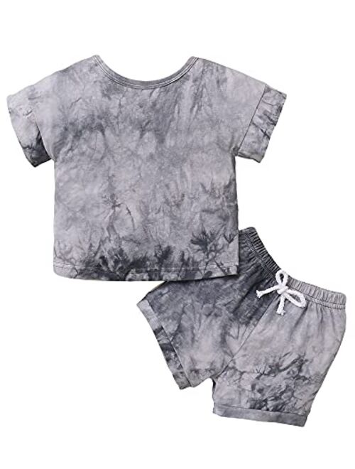 Mioglrie Toddler Baby Boy Clothes Tops Shorts Set Baby Clothes Boy Playwear Summer Boy Outfits