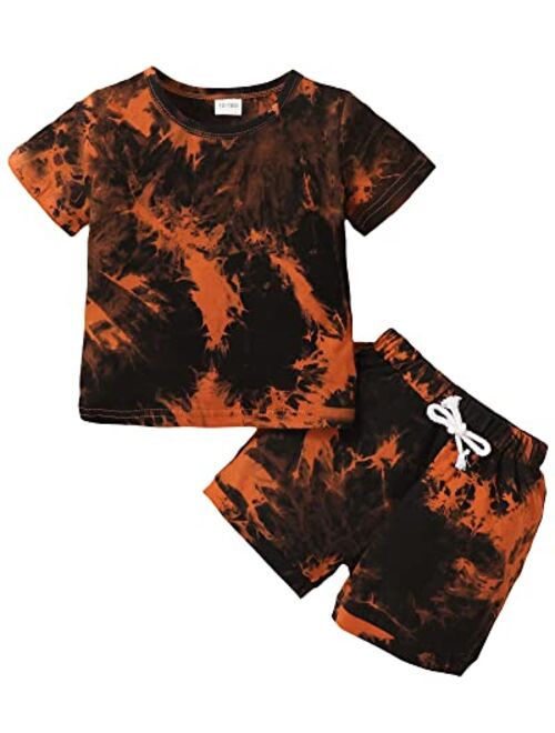 Mioglrie Toddler Baby Boy Clothes Tops Shorts Set Baby Clothes Boy Playwear Summer Boy Outfits