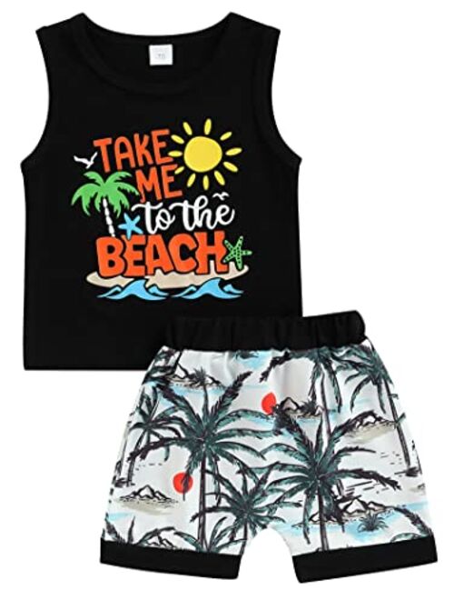 Mainesaka Toddler Boys Sun's Out Guns Out Tank Top Sleeevless T Shirt